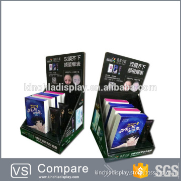 High Quality Custom Cosmetic Counter Paper Cardboard Display Stand